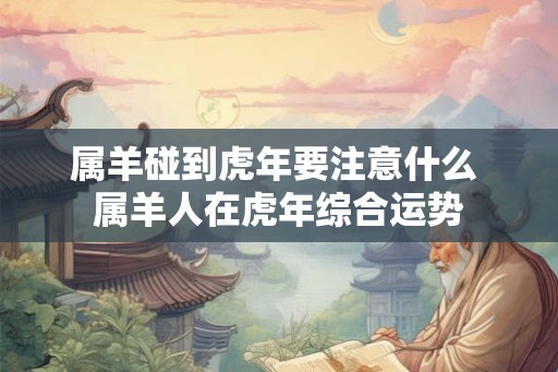 属羊碰到虎年要注意什么 属羊人在虎年综合运势