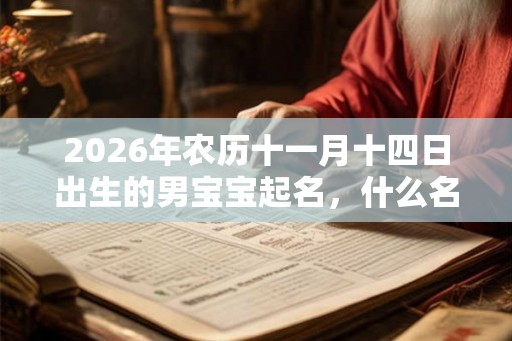 2026年农历十一月十四日出生的男宝宝起名,什么名字好? 2026年农历十一月十四日出生的男宝宝起名,什么名字好?