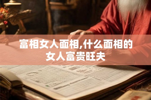 富相女人面相,什么面相的女人富贵旺夫 富相女人面相,什么面相的女人富贵旺夫