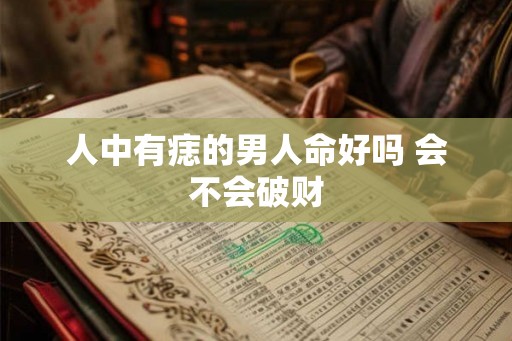 人中有痣的男人命好吗 会不会破财