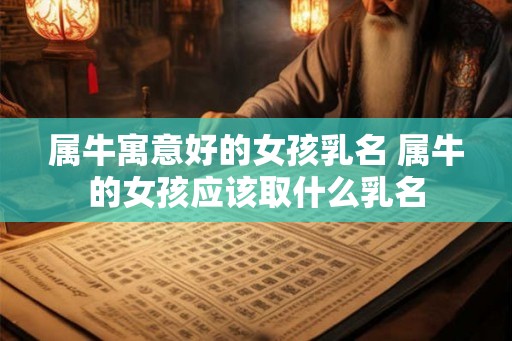 属牛寓意好的女孩乳名 属牛的女孩应该取什么乳名