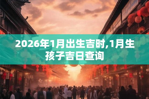 2026年1月出生吉时,1月生孩子吉日查询