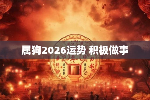 属狗2026运势 积极做事