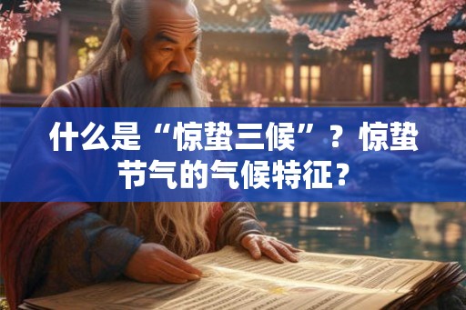 什么是“惊蛰三候”?惊蛰节气的气候特征? 什么是“惊蛰三候”?惊蛰节气的气候特征?
