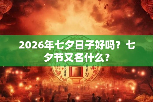2026年七夕日子好吗?七夕节又名什么? 2026年七夕日子好吗?七夕节又名什么?