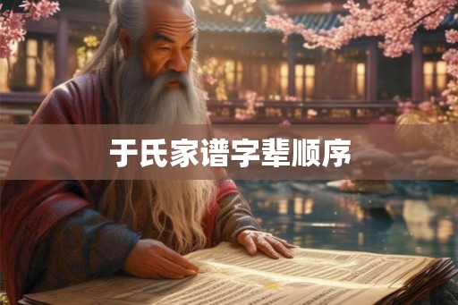 于氏家谱字辈顺序