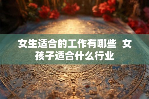 女生适合的工作有哪些 女孩子适合什么行业 女生适合的工作有哪些 女孩子适合什么行业