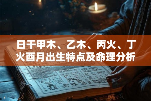 日干甲木、乙木、丙火、丁火酉月出生特点及命理分析