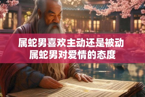 属蛇男喜欢主动还是被动 属蛇男对爱情的态度