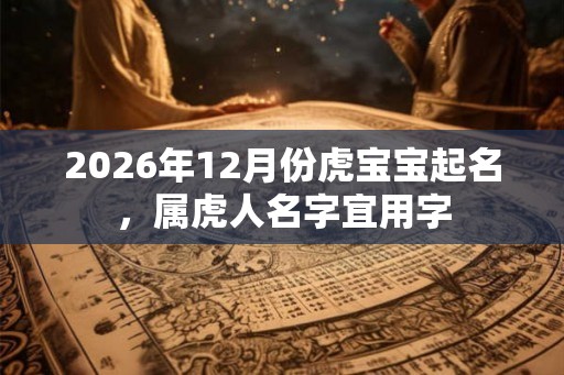 2026年12月份虎宝宝起名,属虎人名字宜用字 2026年12月份虎宝宝起名,属虎人名字宜用字
