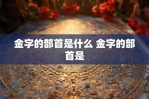 金字的部首是什么 金字的部首是