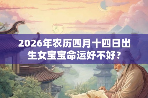 2026年农历四月十四日出生女宝宝命运好不好？