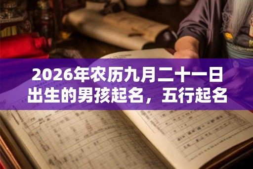 2026年农历九月二十一日出生的男孩起名，五行起名推荐