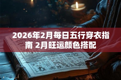 2026年2月每日五行穿衣指南 2月旺运颜色搭配