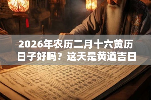 2026年农历二月十六黄历日子好吗?这天是黄道吉日吗? 2026年农历二月十六黄历日子好吗?这天是黄道吉日吗?