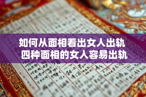 如何从面相看出女人出轨  四种面相的女人容易出轨
