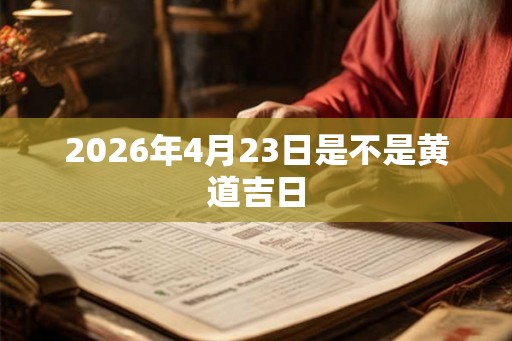 2026年4月23日是不是黄道吉日