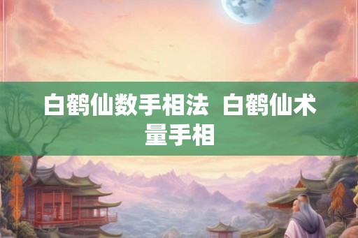 白鹤仙数手相法  白鹤仙术量手相
