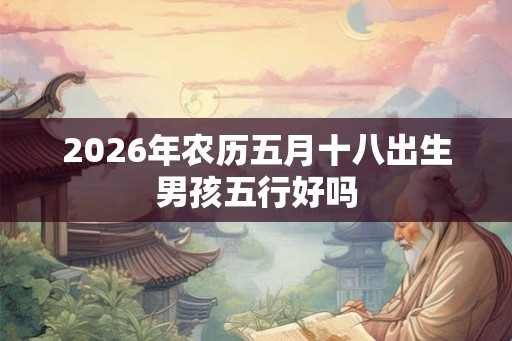 2026年农历五月十八出生男孩五行好吗