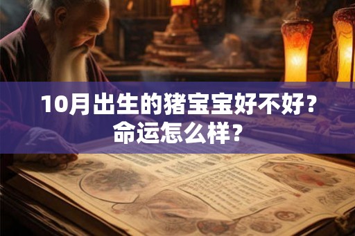 10月出生的猪宝宝好不好?命运怎么样? 10月出生的猪宝宝好不好?命运怎么样?