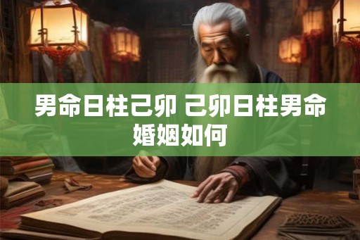 男命日柱己卯 己卯日柱男命婚姻如何