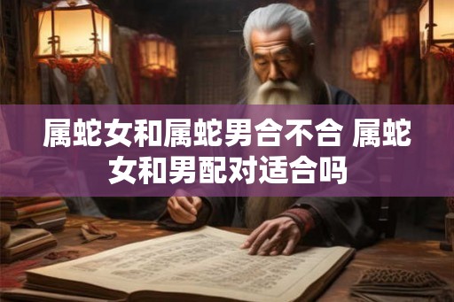 属蛇女和属蛇男合不合 属蛇女和男配对适合吗