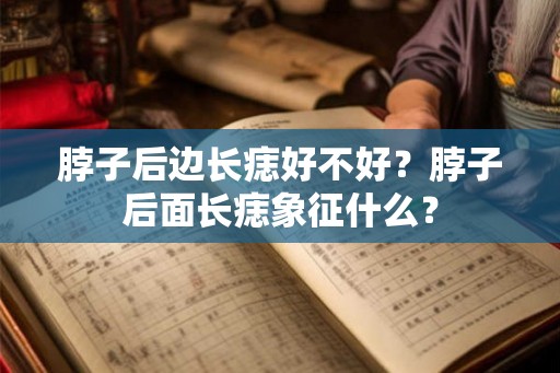 脖子后边长痣好不好？脖子后面长痣象征什么？