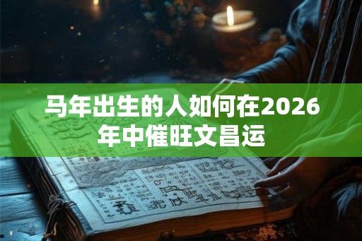 马年出生的人如何在2026年中催旺文昌运