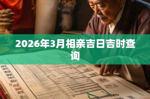 2026年3月相亲吉日吉时查询