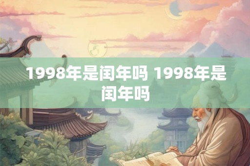 1998年是闰年吗 1998年是闰年吗 1998年是闰年吗 1998年是闰年吗