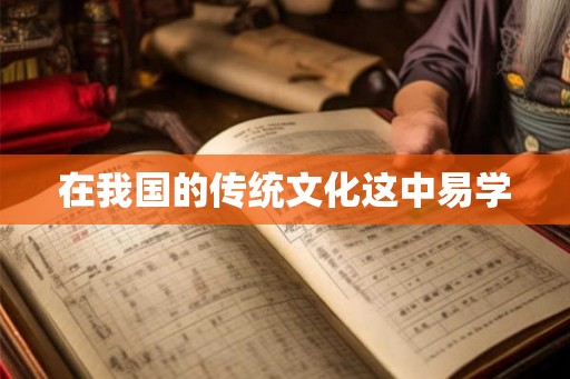 在我国的传统文化这中易学 在我国的传统文化这中易学