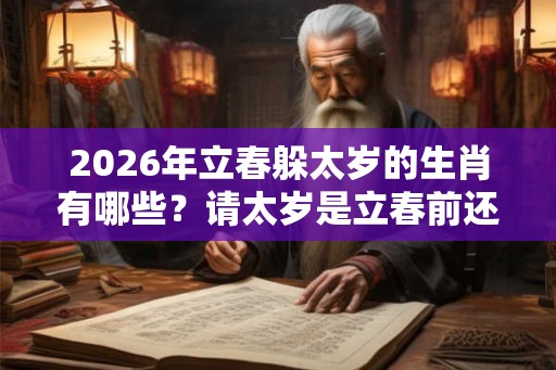 2026年立春躲太岁的生肖有哪些？请太岁是立春前还是立春后？