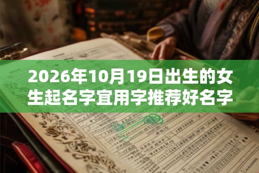 2026年10月19日出生的女生起名字宜用字推荐好名字赏析