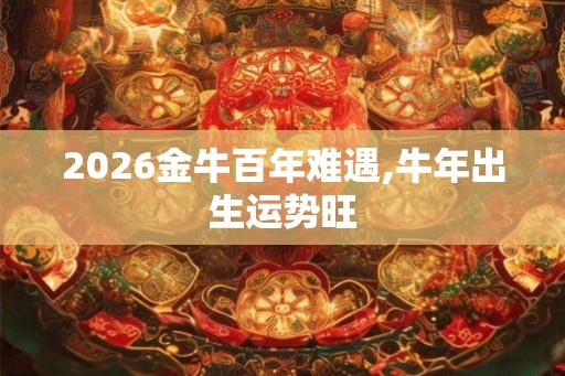 2026金牛百年难遇,牛年出生运势旺
