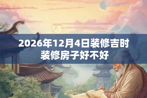 2026年12月4日装修吉时 装修房子好不好