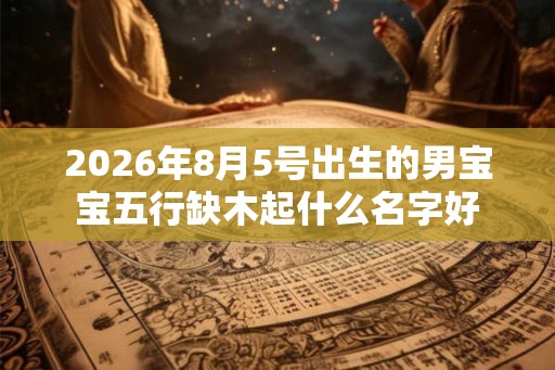 2026年8月5号出生的男宝宝五行缺木起什么名字好
