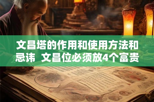 文昌塔的作用和使用方法和忌讳  文昌位必须放4个富贵竹吗