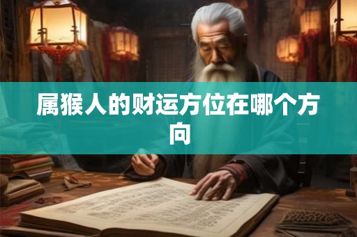 属猴人的财运方位在哪个方向
