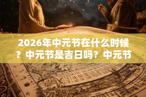2026年中元节在什么时候？中元节是吉日吗？中元节可以结婚领证吗？