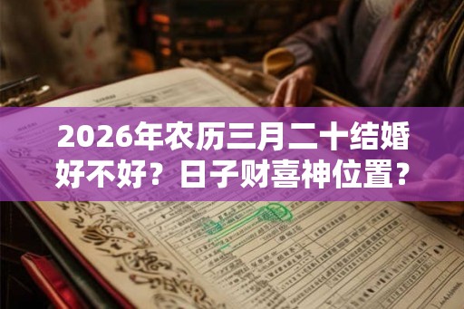 2026年农历三月二十结婚好不好？日子财喜神位置？