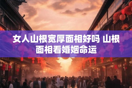 女人山根宽厚面相好吗 山根面相看婚姻命运