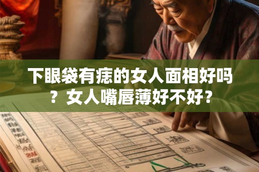 下眼袋有痣的女人面相好吗？女人嘴唇薄好不好？
