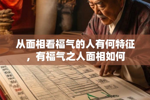 从面相看福气的人有何特征，有福气之人面相如何