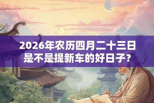 2026年农历四月二十三日是不是提新车的好日子？