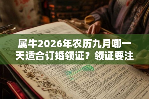属牛2026年农历九月哪一天适合订婚领证？领证要注意什么？