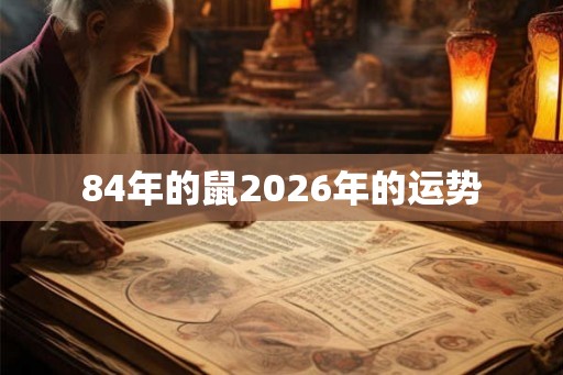 84年的鼠2026年的运势