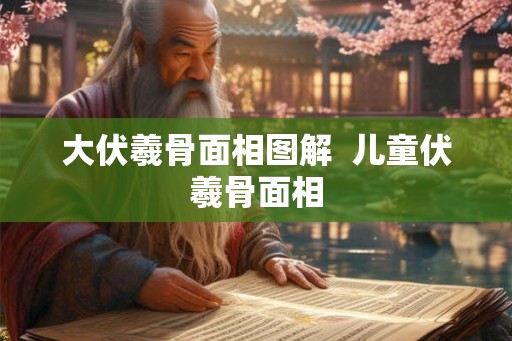 大伏羲骨面相图解  儿童伏羲骨面相