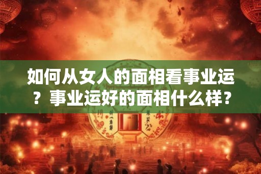 如何从女人的面相看事业运?事业运好的面相什么样? 如何从女人的面相看事业运?事业运好的面相什么样?
