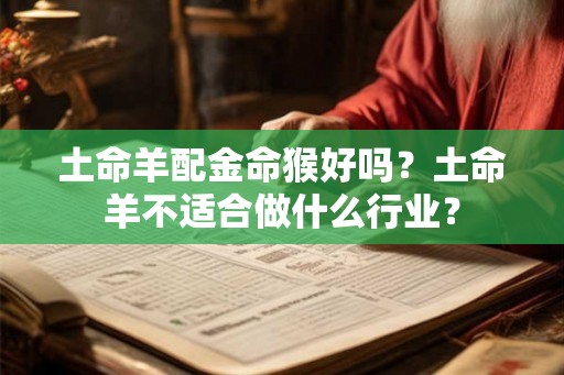 土命羊配金命猴好吗？土命羊不适合做什么行业？