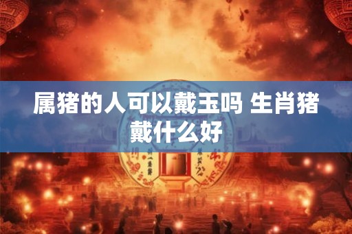 属猪的人可以戴玉吗 生肖猪戴什么好 属猪的人可以戴玉吗 生肖猪戴什么好